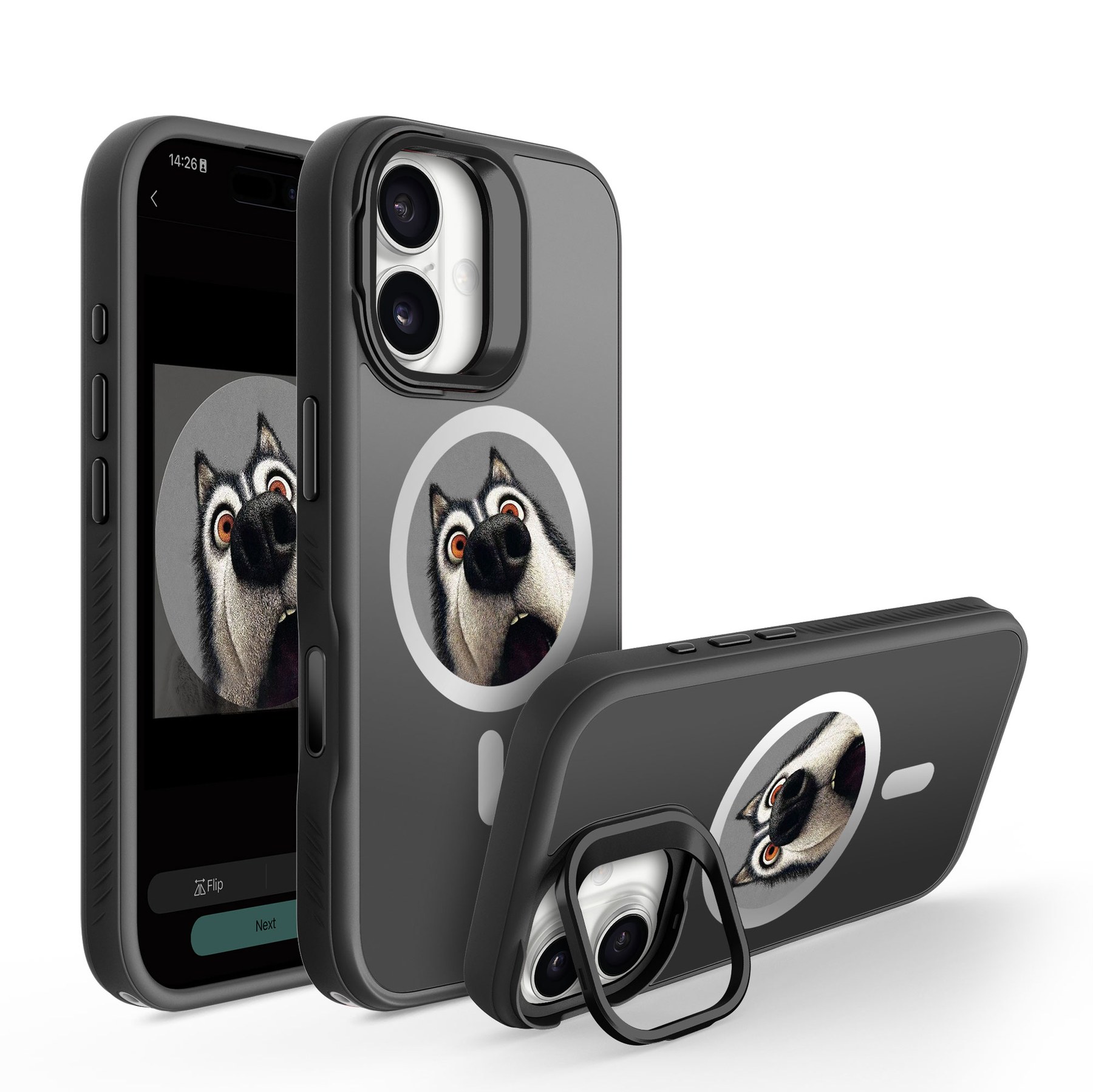 INKIVO case in Ink Black for iPhone 17 Pro